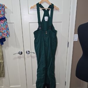 Green Snow Bib Overalls